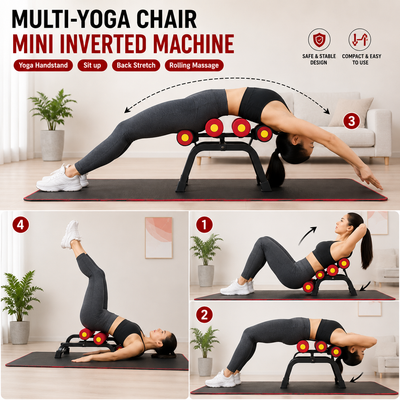 Magic BB Mini Inversion Table & Glute Trainer – Back Pain Relief & Core Workout