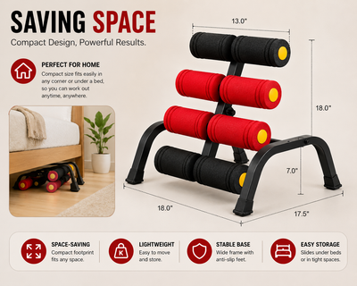 Magic BB Mini Inversion Table & Glute Trainer – Back Pain Relief & Core Workout